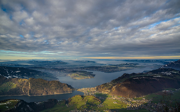 Blick vom Stanserhorn Richtung Luzern