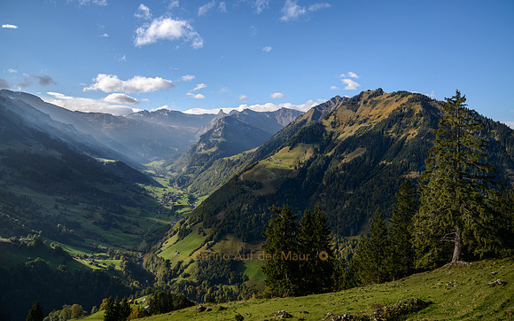 Blick vom vorderen Schafberg ins Melchtal