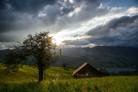 Sonnenuntergang über dem Sarnersee