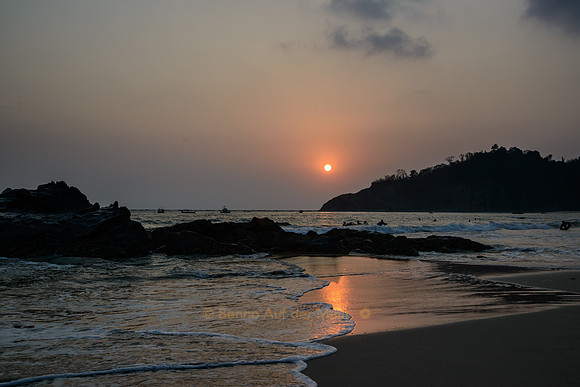 Sonnenuntergang am Ngapali Beach