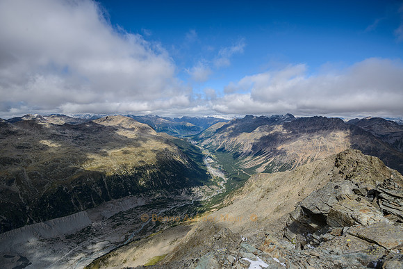 Blick vom Munt Pers Richtung Norden.