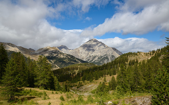 Gebirgslandschaft bei Montgenèvre