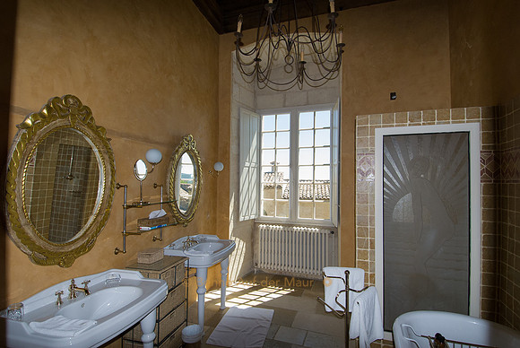Badezimmer in einem französischen Schloss