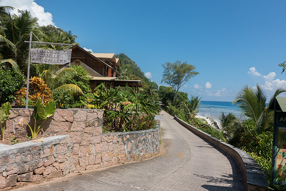 Uferstrasse auf La Digue