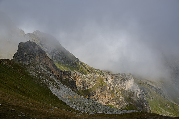 Blick unterhalb des Fenêtre de Ferret