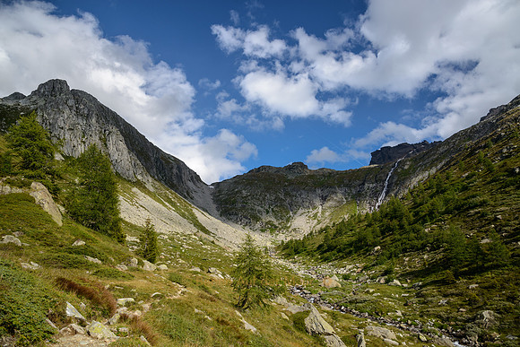 Blick vom Maniboden Richtung Geisspfad und Rothorn