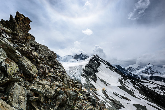 Auf dem Weg zur Tracuit-Hütte, Val d'Anniviers