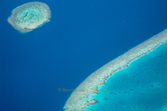Atoll, Luftaufnahme