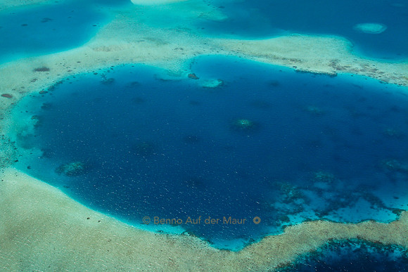 Atoll, Luftaufnahme