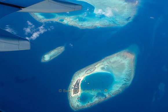 Atoll, Luftaufnahme