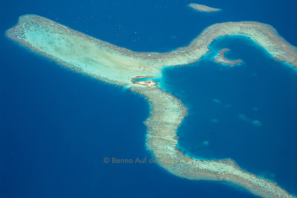 Atoll, Luftaufnahme
