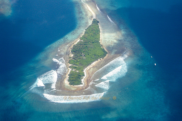 Atoll, Luftaufnahme