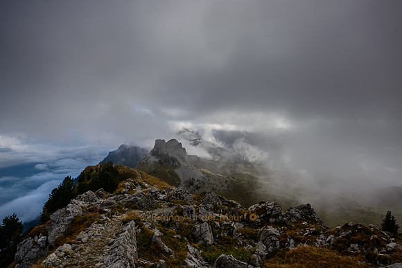 Wolken und Nebel über der Schynige Platte - Berner Oberland
