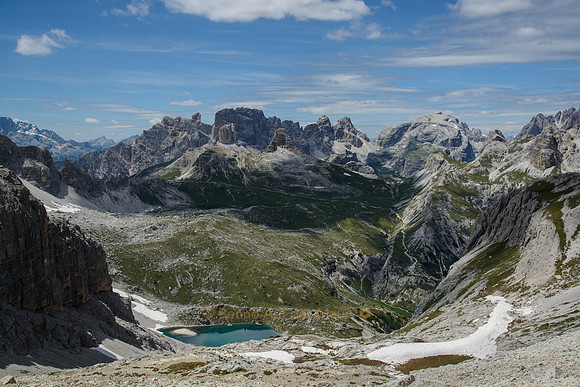 Blick vom Büllelejoch auf die Bödenalpe