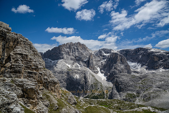 Elferkofel (Cima Undici), Hochbrunnerschneid (Monte Popera) und Monte Giralba