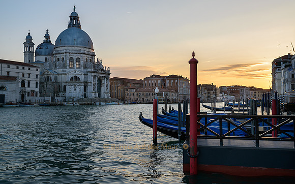 Sonnenuntergangsstimmung am Canal Grande
